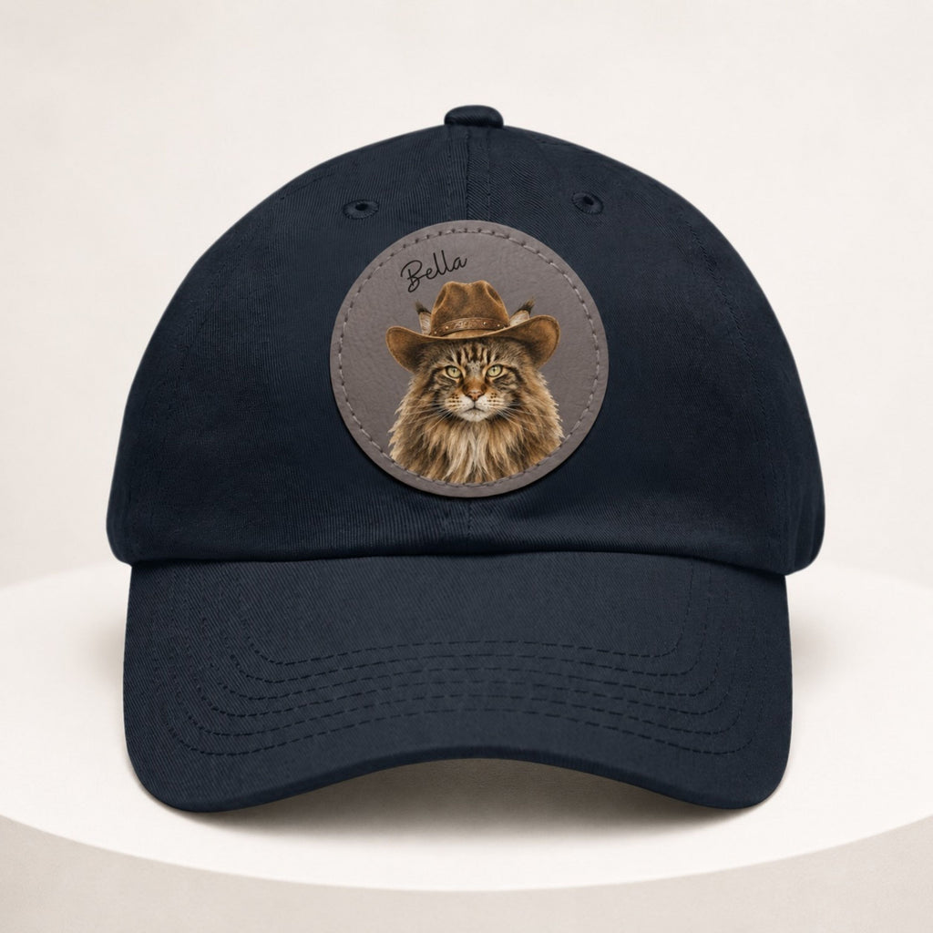 Custom Western Cat Hat – Personalized Pet Portrait Patch