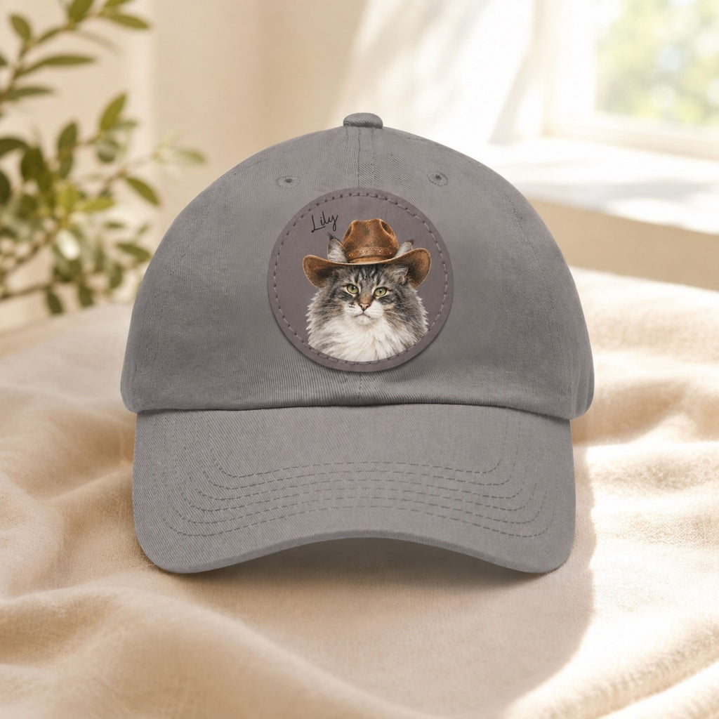 Custom Western Cat Hat – Personalized Pet Portrait Patch