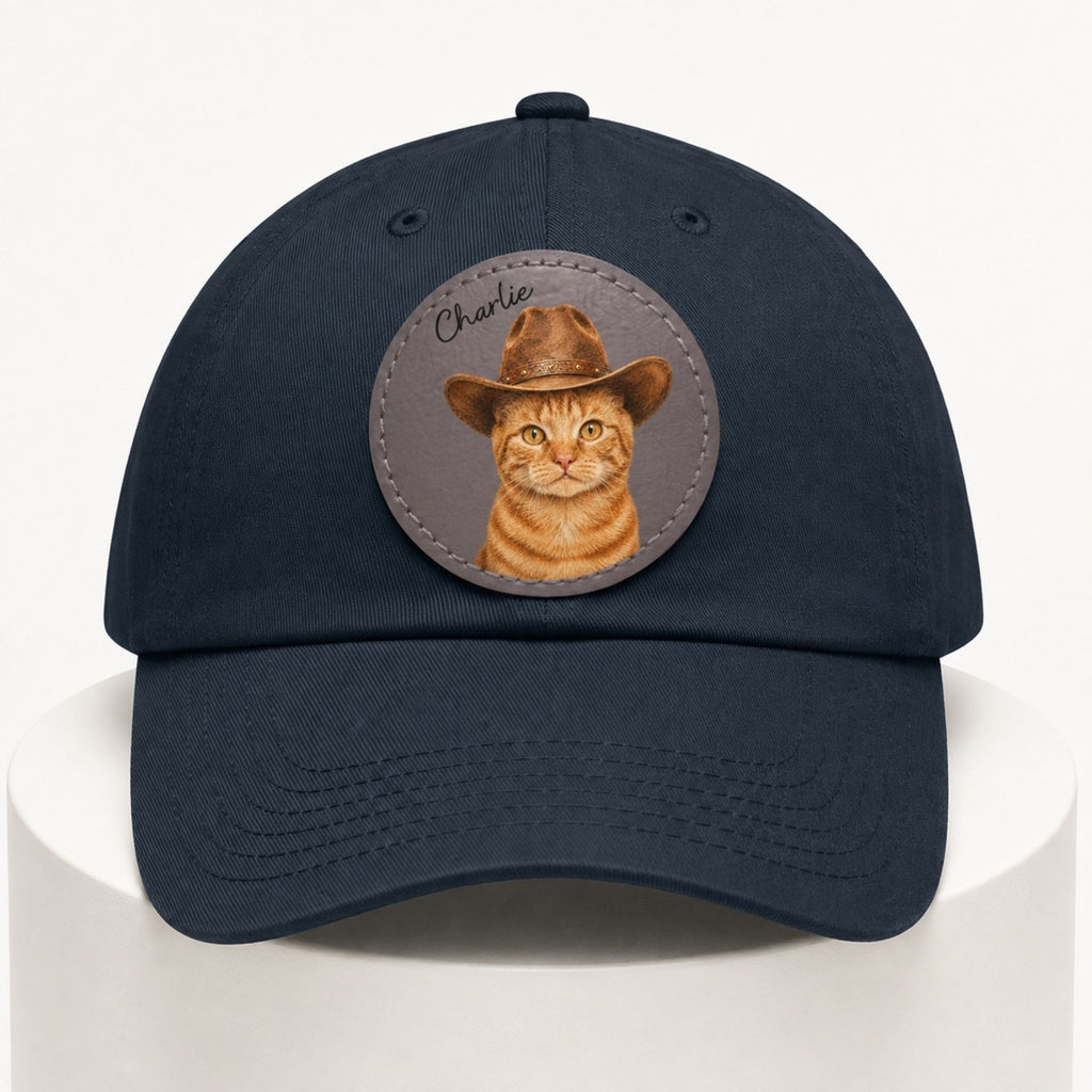 Custom Western Cat Hat – Personalized Pet Portrait Patch
