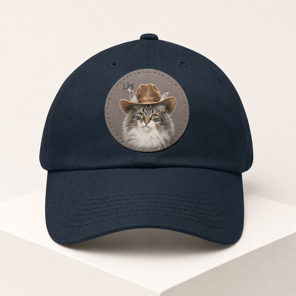Custom Western Cat Hat – Personalized Pet Portrait Patch