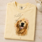 Custom Pet Portrait T-Shirt – Watercolor Dog Memorial